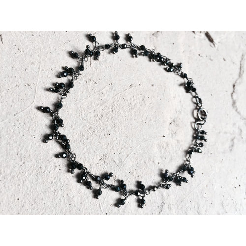 Dangle Chain Bracelet (Hematite)