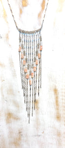 chevron cascade necklace