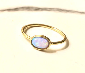 opal oval ring